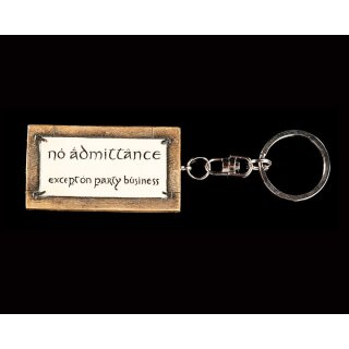 Herr der Ringe Schlüsselanhänger No Admittance