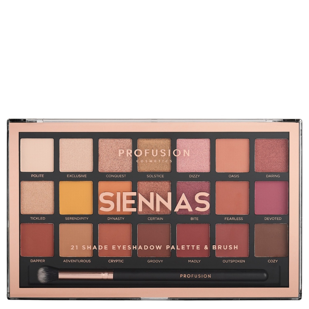 Profusion Cosmetics Palette Yeux 21 Pro Sienna Palette de maquillage