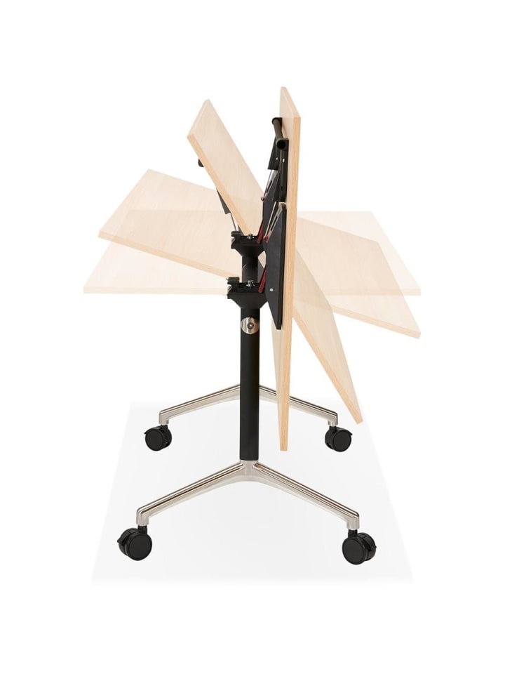 KADIMA DESIGN Schreibtisch klappbar 160x80 cm funktional, mit Arbeitsfläche in Beige günstig kaufen