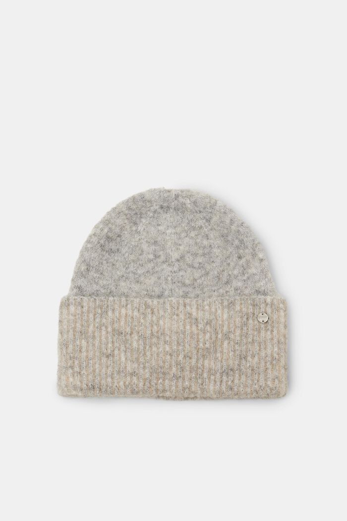Beanie aus Wolle-Mohair-Mix