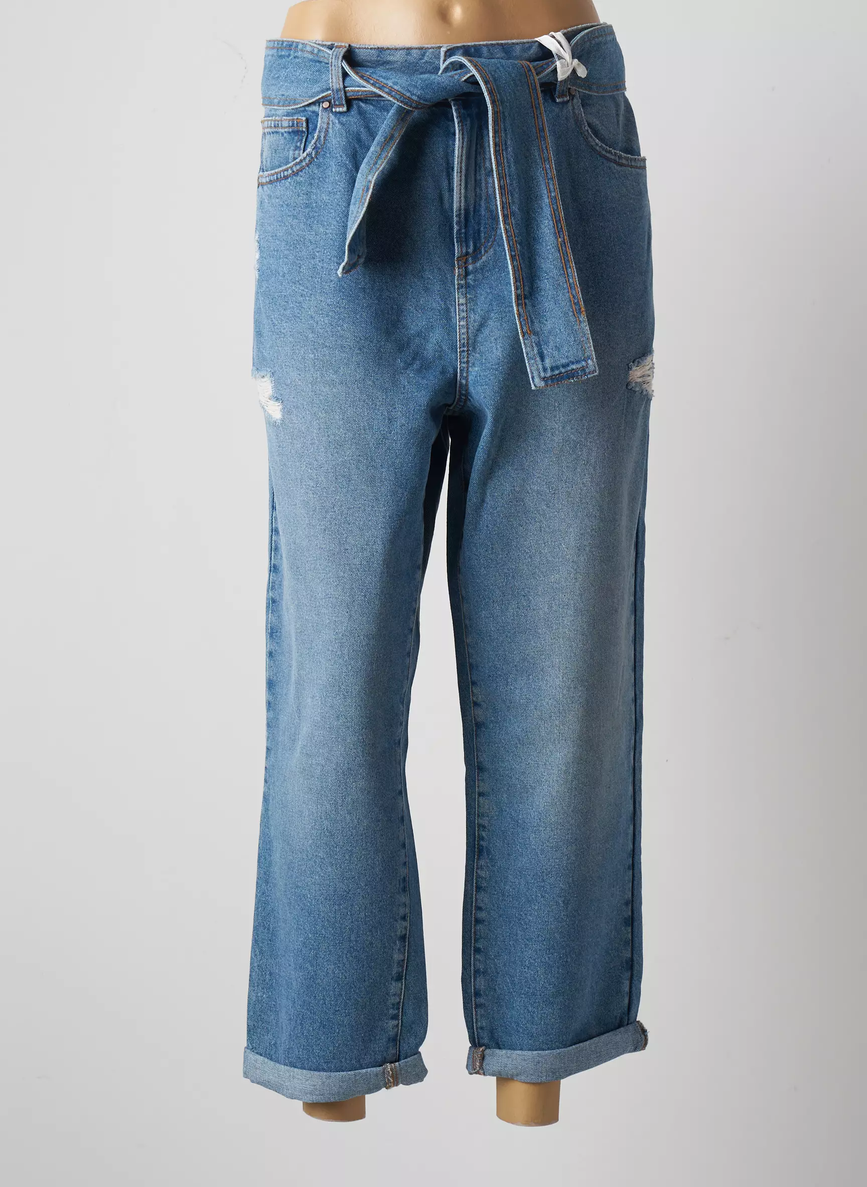 Fracomina Jeans Coupe Large Femme couleur bleu