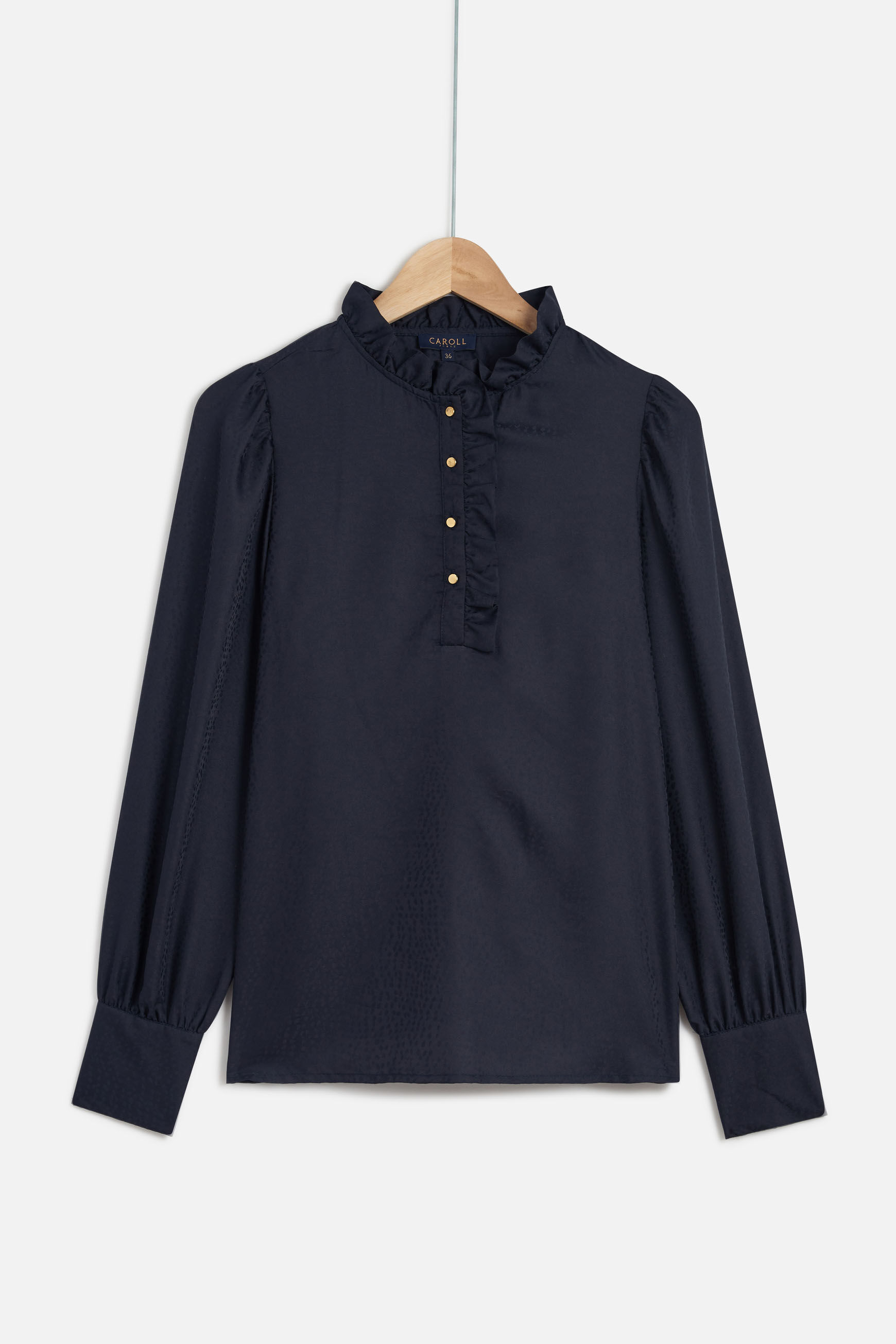 chemisier nao bleu marine femme