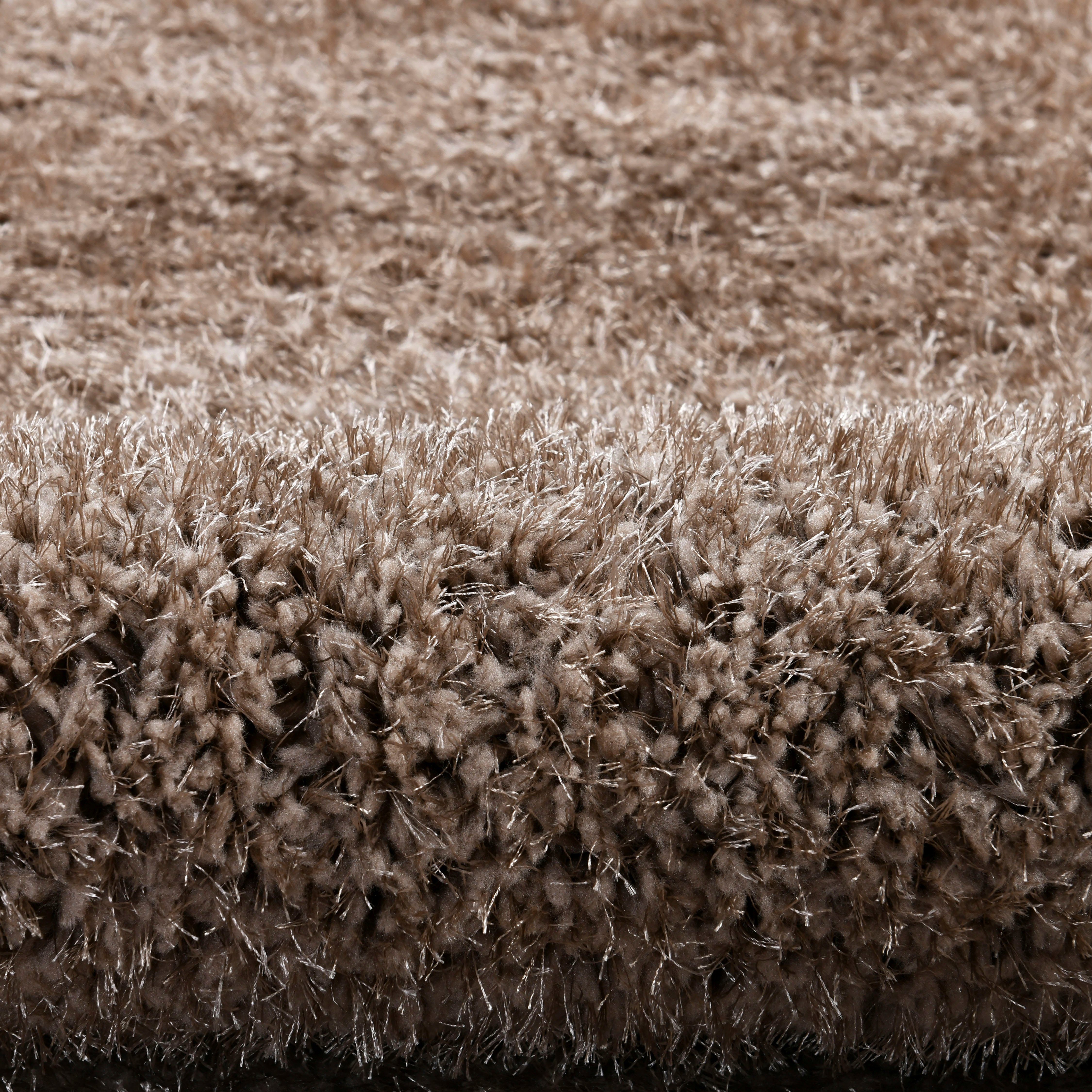 Hochflor-Teppich Malin, Home affaire, rechteckig, Höhe: 43 mm, Shaggy in Uni-Farben, einfarbig, leicht glänzend, besonders weich