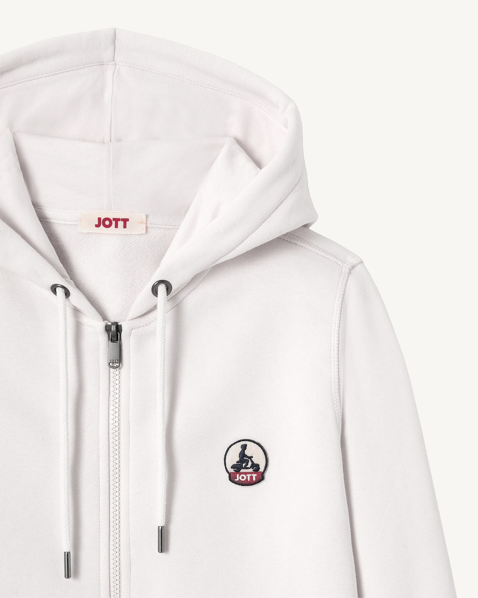 Sweat à capuche femme en coton biologique Blanc Oaxaca