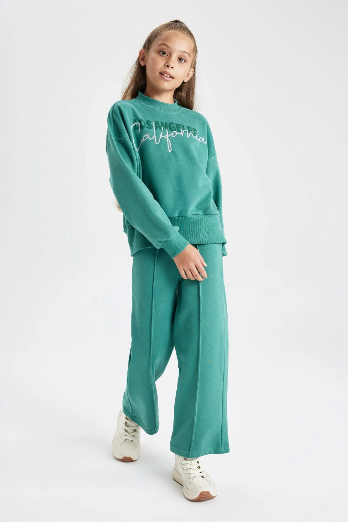 DeFacto  Bedrucktes Sweatshirt-Jogginghose-Set für Mädchen, 2-teilig