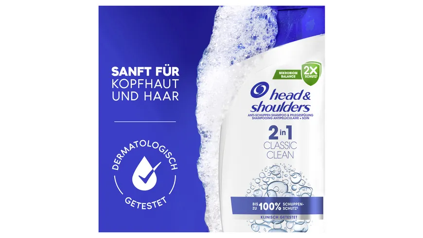 Head & Shoulders Haarshampoo 2in1 classic clean 250ml