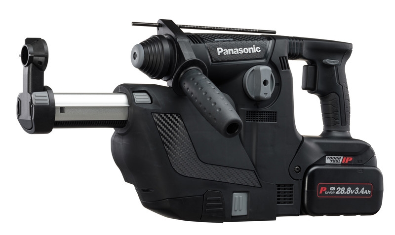 „Panasonic EY7881PC2V“ belaidis perforatorius 28,8 V 3,4 Ah ličio jonų akumuliatorius + integruota ištraukimo sistema