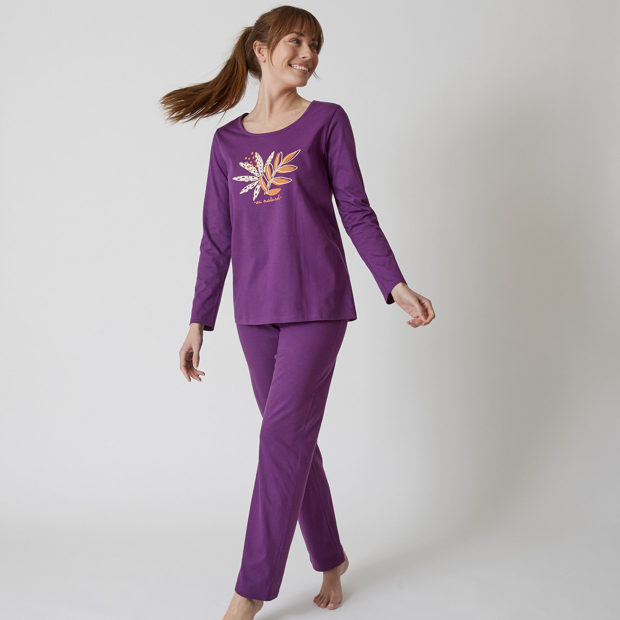 Pyjama manches longues motif 