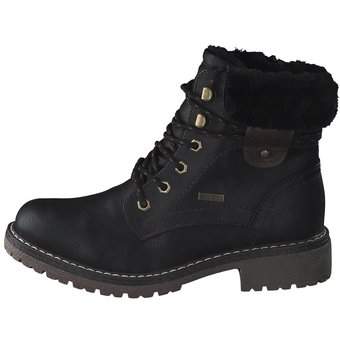 Puccetti Schnür Boots in schwarz