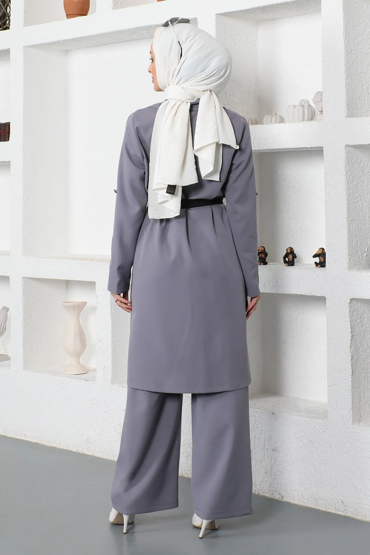 Modamihram  Stickerei-Detailset Anthrazit 19002