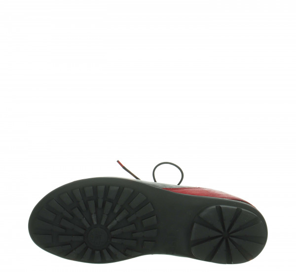 THINK! Schuhband mit roten Enden - Dunkelgrau