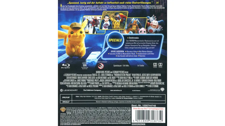 Pokemon Meisterdetektiv Pikachu