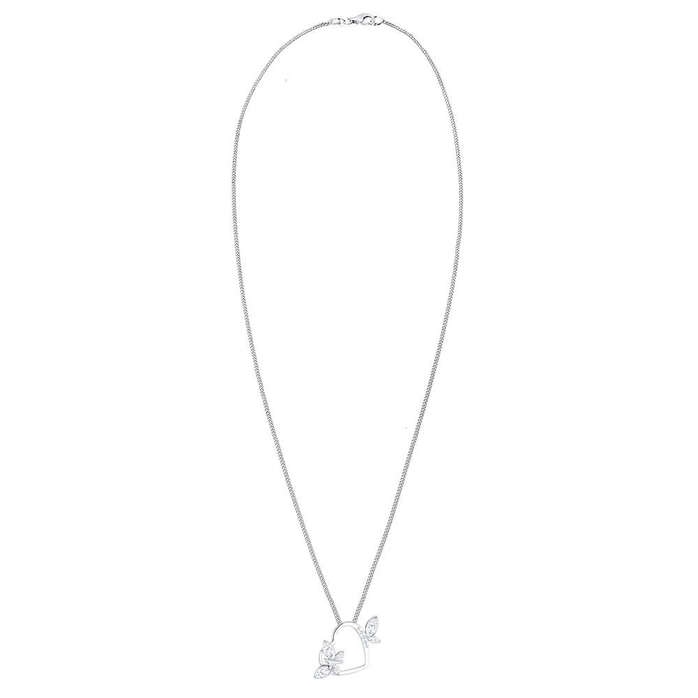 Elli Elli Collier Herz Schmetterling Zirkonia 925 Silber Pretty collier