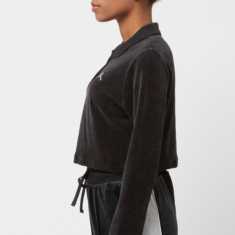 JORDAN Wmns Flight Long Sleeve Velour Top black