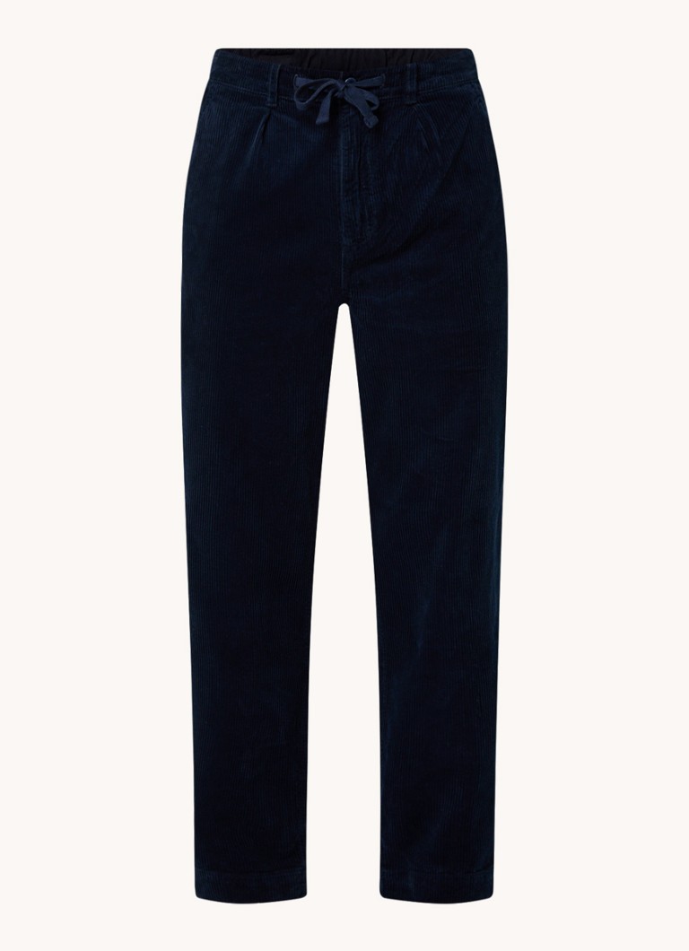 Pantaloni din catifea reiată cu croială dreaptă Ralph Lauren