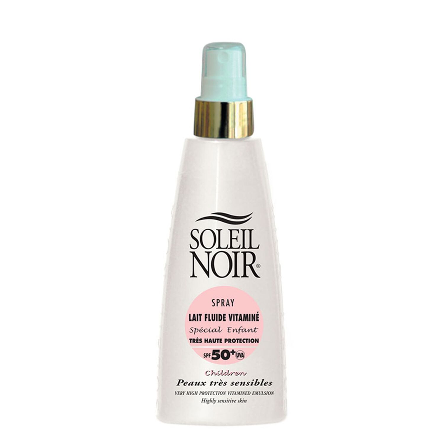 Soleil Noir Spray Lait Fluide Vitaminé SPF50+ Peaux Très Sensibles Enfants 150 ml