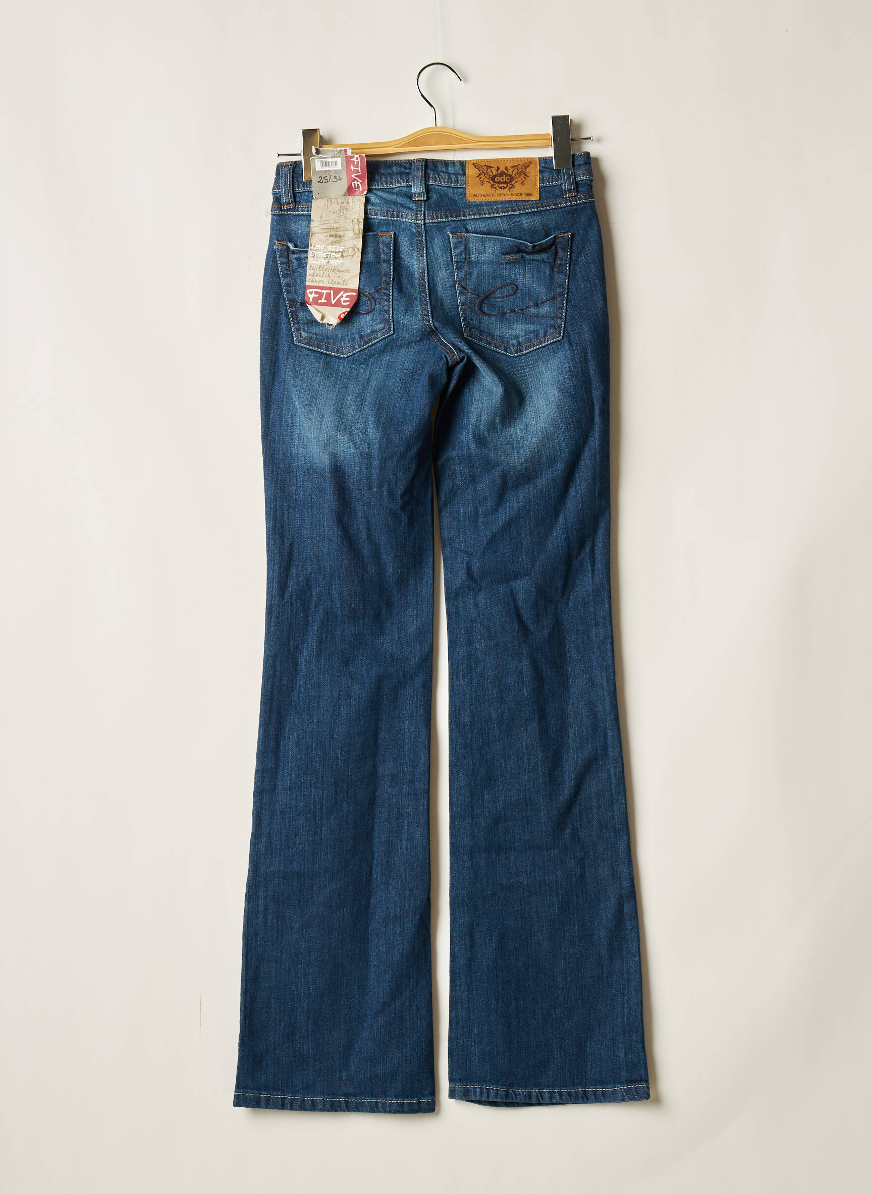 Edc By Esprit Jean Flare Femme couleur bleu