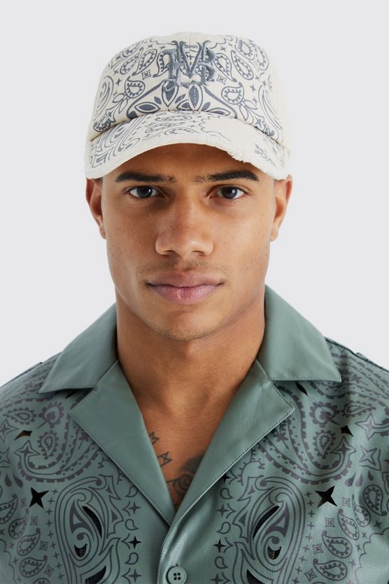 Kappe mit Bandana-Print