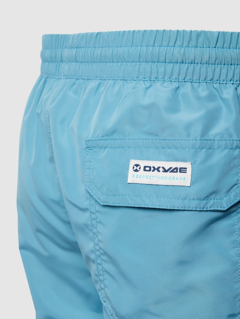 Badehose mit elastischem Bund in blau