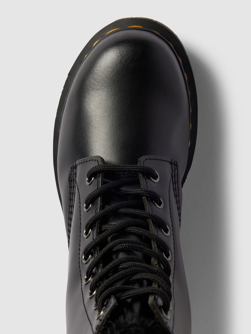 Boots aus Leder Modell 'Serena' in schwarz
