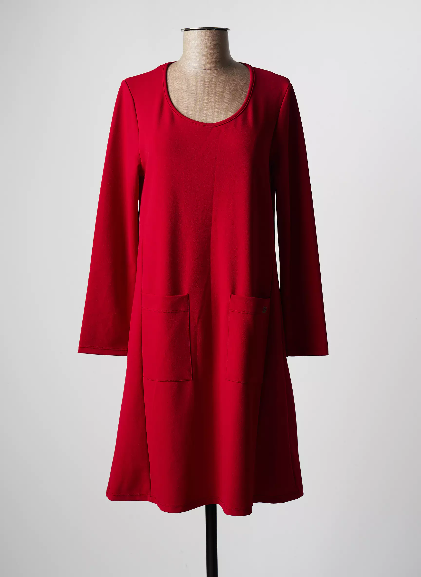 3322 Robes Mi Longues Femme couleur rouge