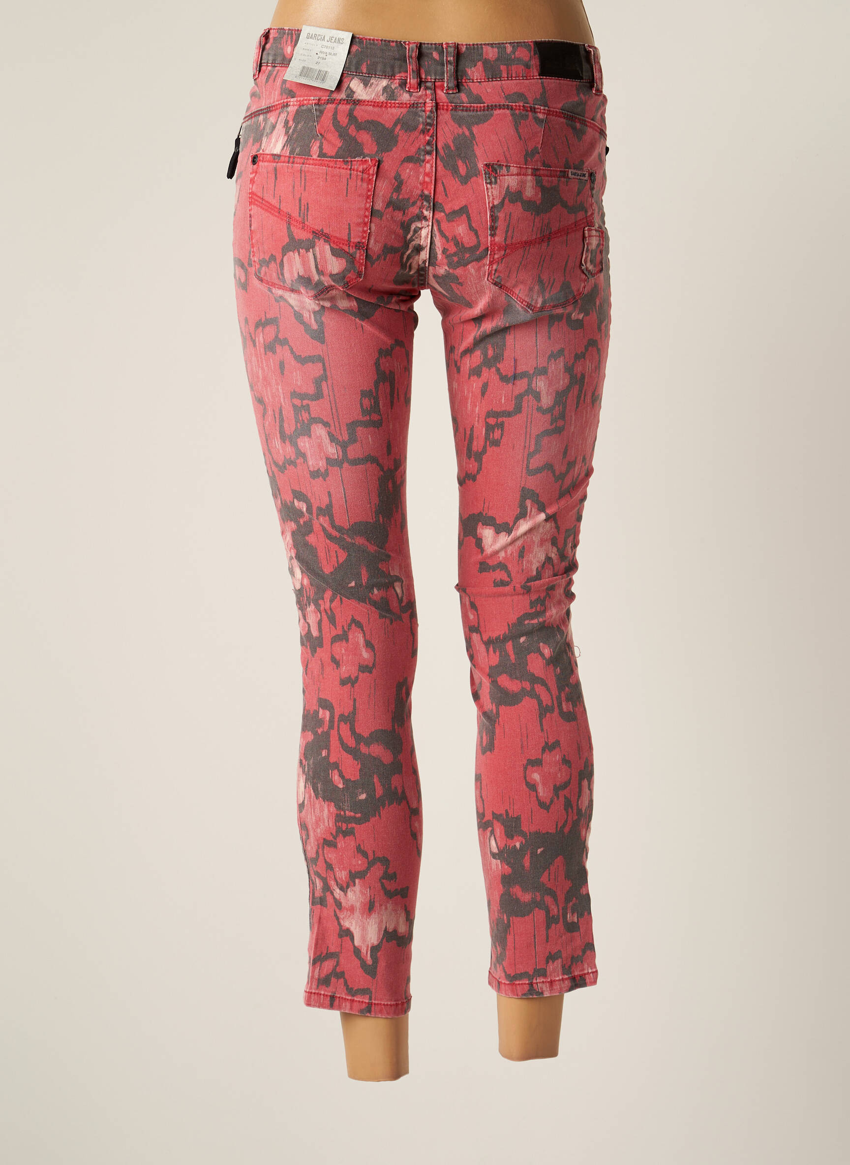 Garcia Jeans Coupe Slim Femme couleur rouge
