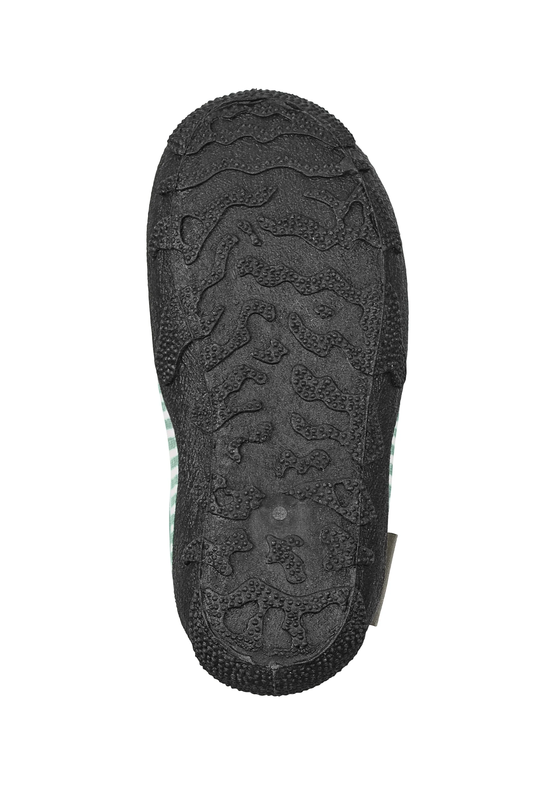Aqua-Schuh Kinder in Dunkelgrün mit Seersucker