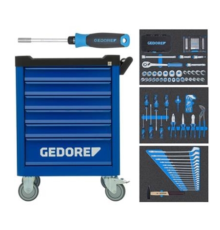 Gedore 3100197 WSL-M-TS-172 Kolica za alat, 172 dijela