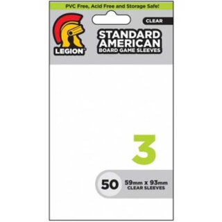 Legion - Standard Sleeves - Board Game Sleeves 3 - American (50 Sleeves)