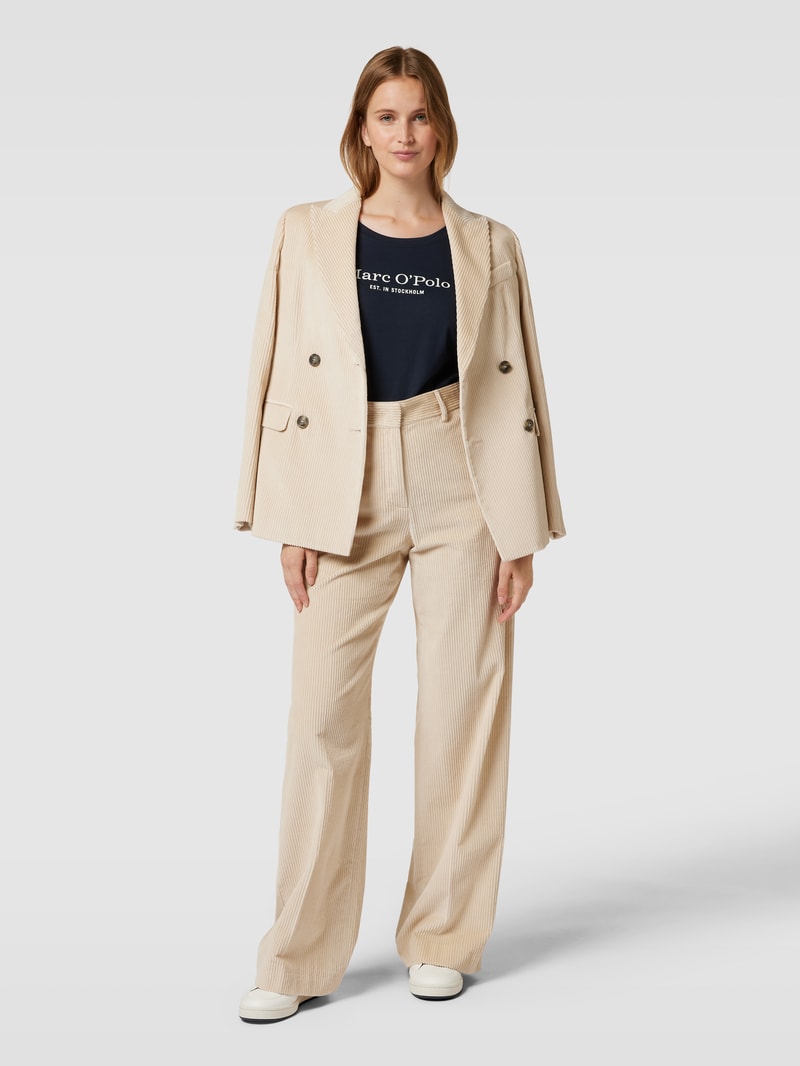 Longsleeve mit Statement-Print Modell 'MIX N MATCH' in dunkelblau