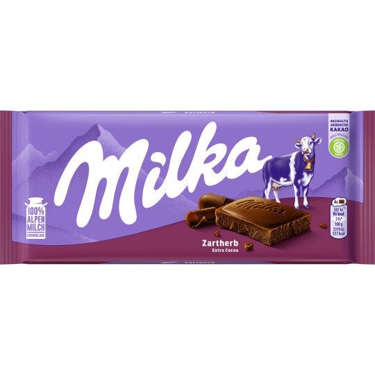 Milka Zartherb Schokolade 100G