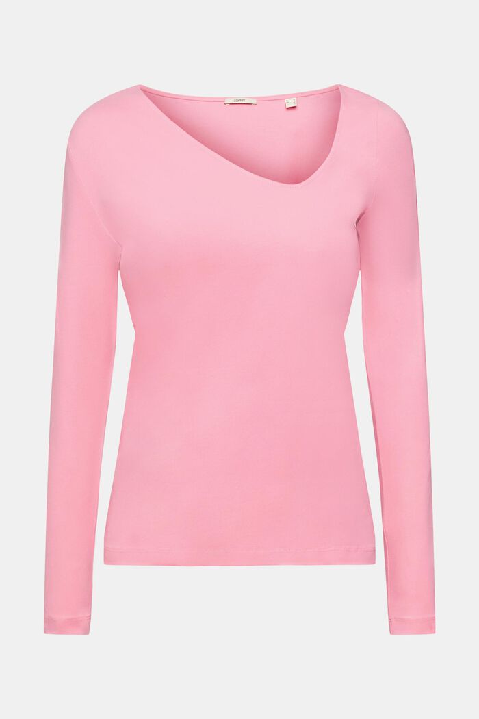 Longsleeve mit asymmetrischem Ausschnitt