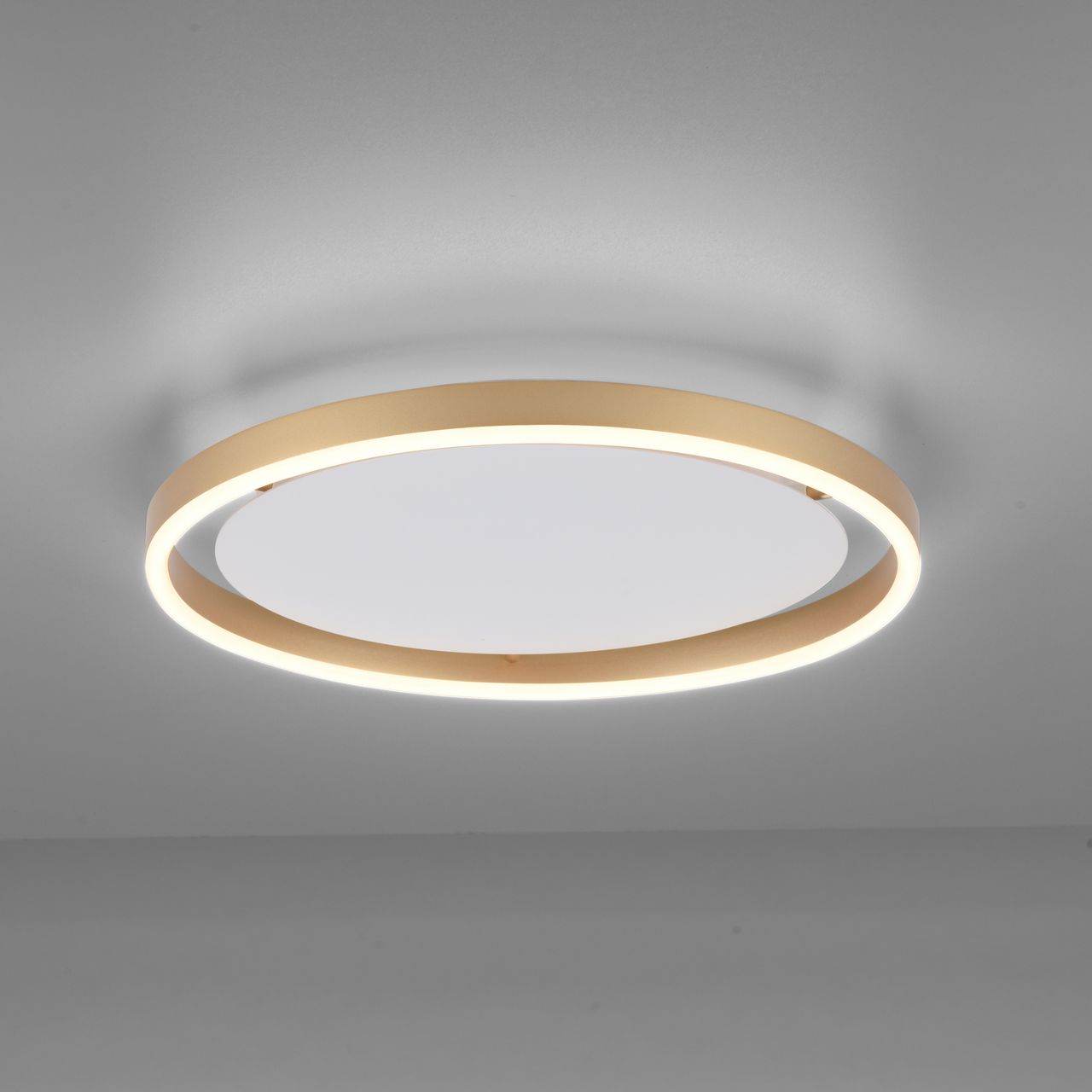 JUST LIGHT LeuchtenDirekt LED Deckenleuchte RITUS, rund, 3-Stufen Dimmer, 3000Kelvin,  Innenleuchte, IP20