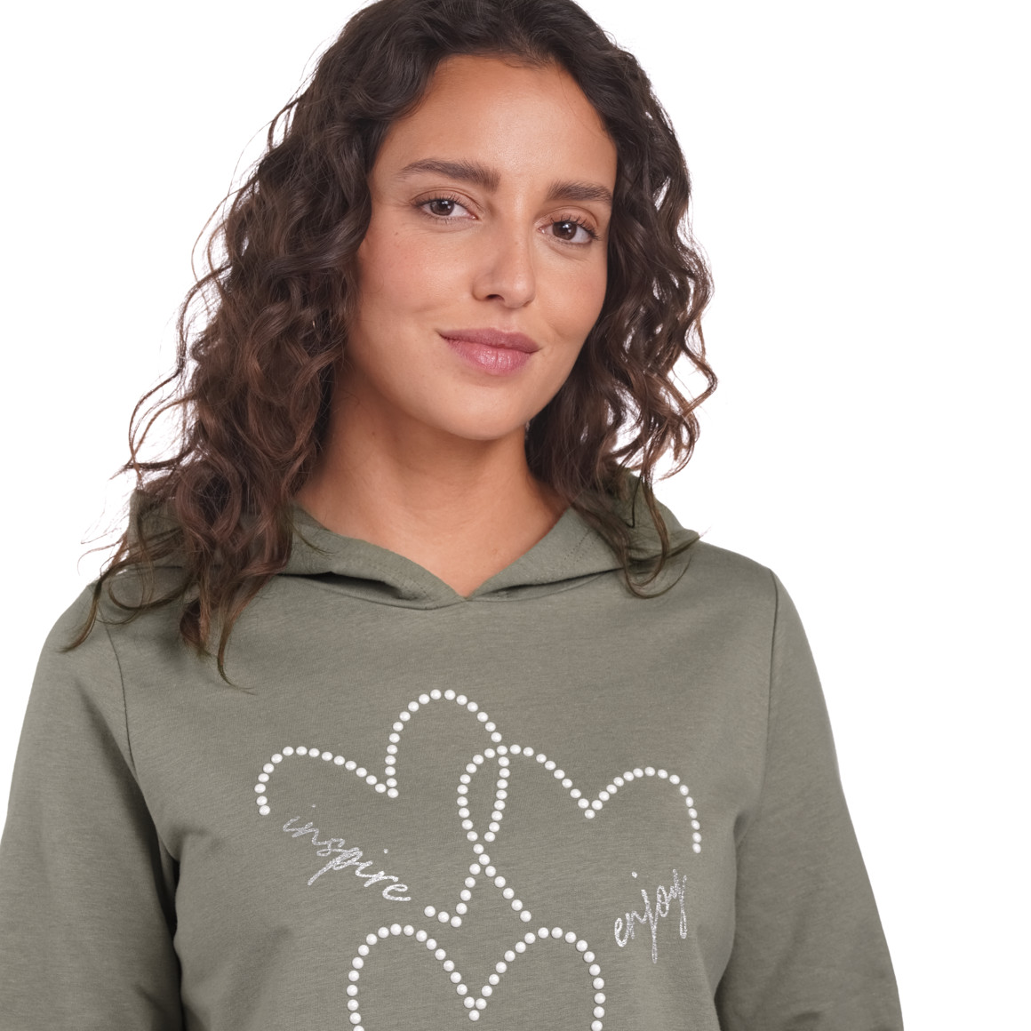 Damen Langarmshirt mit Kapuze