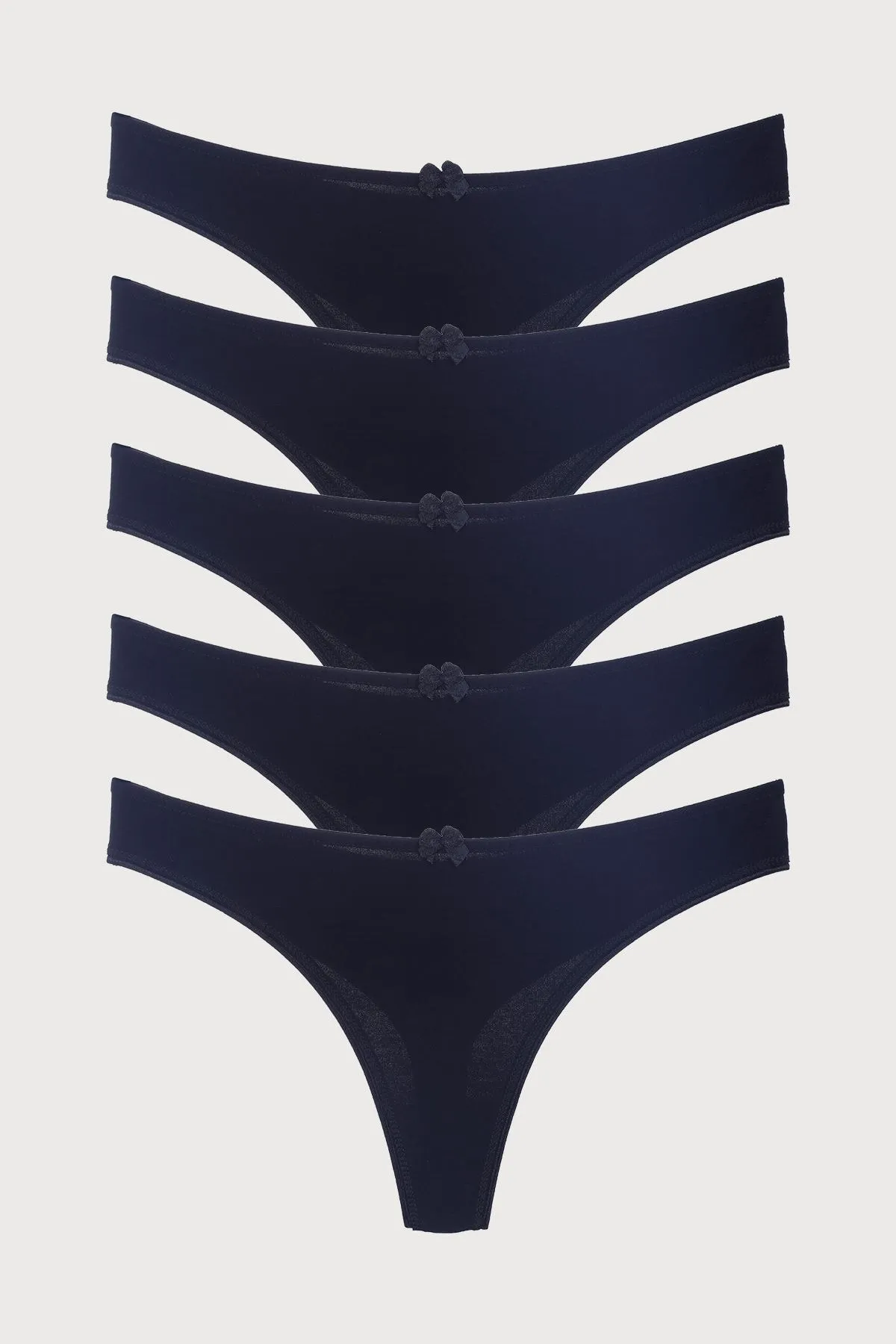 Nicoletta  Damen-Tanga, 5-teilig, Schwarz