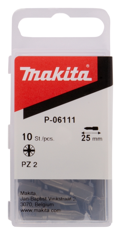 Accesorii Makita P-06111 Biți de șurubelniță PZ2x25 10 buc.