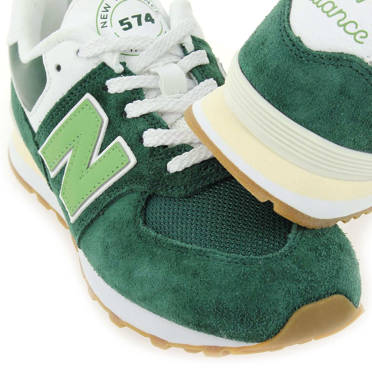 New Balance  574 LACET COUNTRY CLUB - Vert