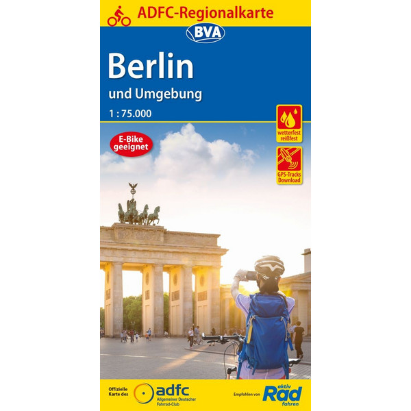 ADFC-REGIONALKARTE BERLIN UND UMGEBUNG MIT KNOTENPUNKTNETZ - Fahrradkarte