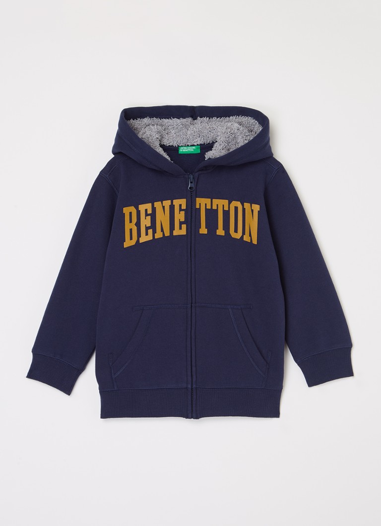 Jachetă de trening Benetton cu logo imprimat