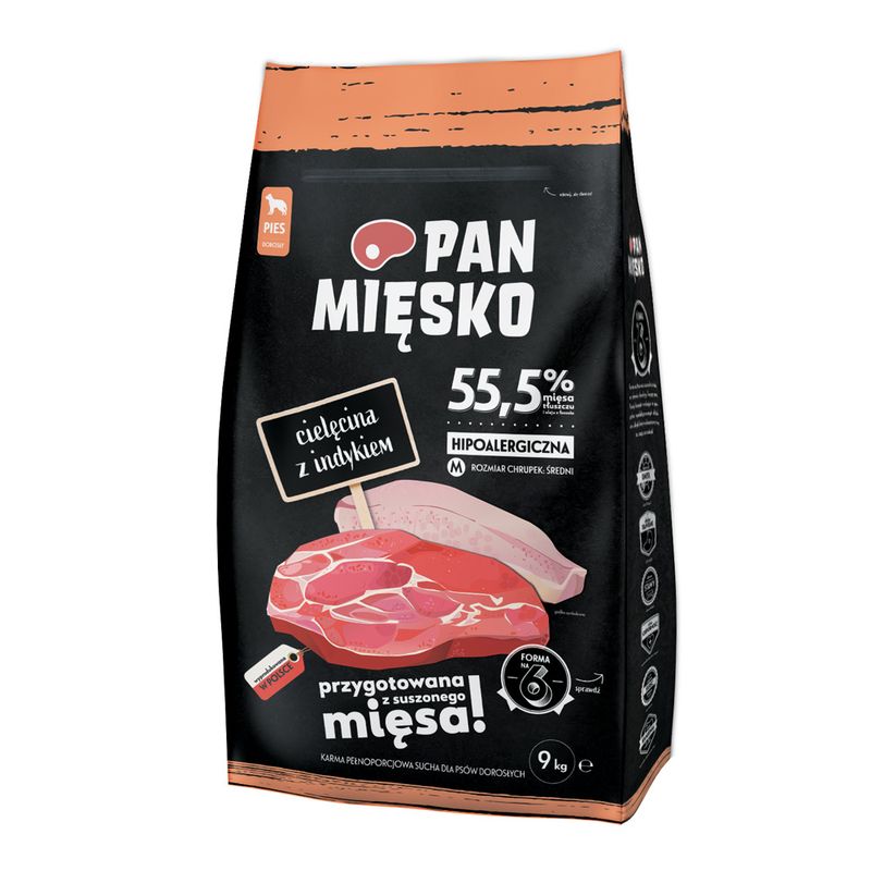 Pan Mięsko Medium Kalb mit Truthahn