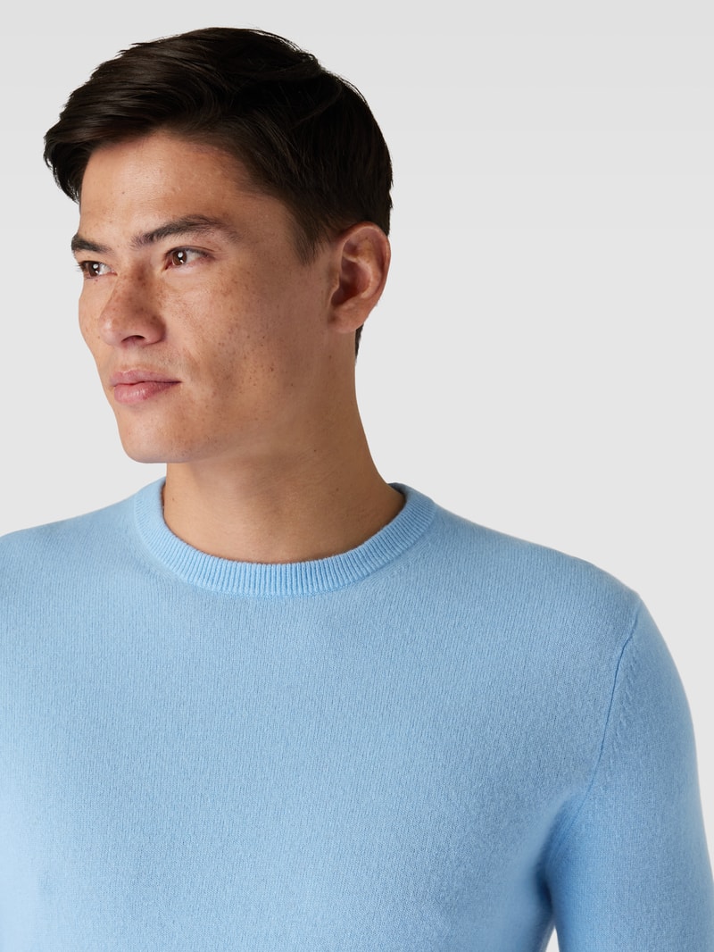 Strickpullover aus Kaschmir Modell 'Cashmono' in hellblau