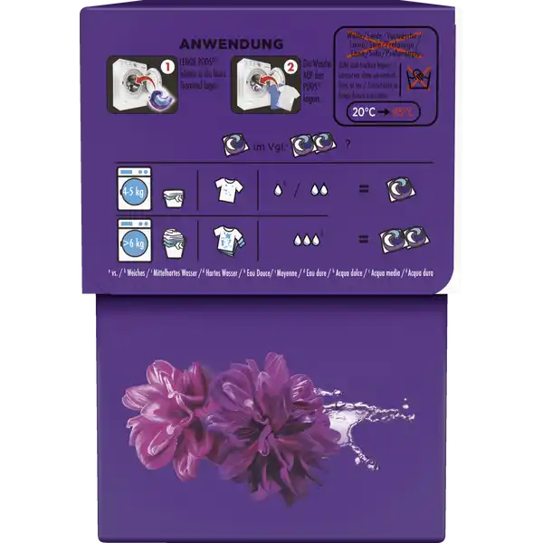 Vollwaschmittel Flüssig All-in-1 Pods Amethyst Blütentraum 38WL