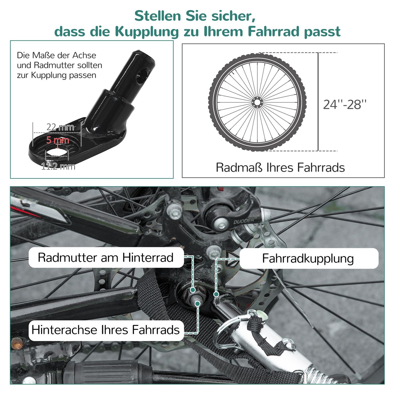 HOMCOM 2-in-1 Fahrradanhänger Lastenanhänger 40 kg Belastbarkeit Schwarz Gelb