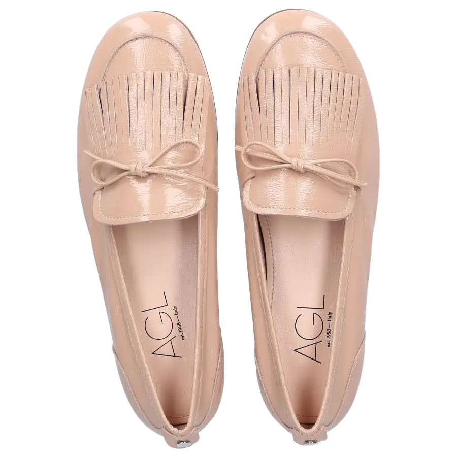 AGL Attilio Giusti Leombruni - Loafer D744009 Lackleder - beige
