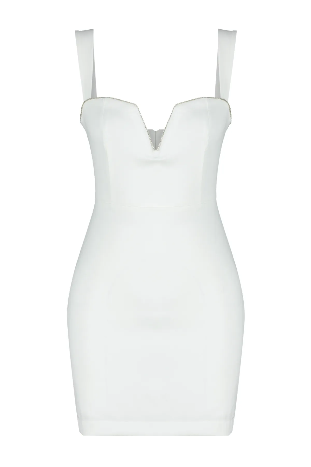Trendyol Collection  Ecru Detailliertes Hochzeits-/Hochzeits-Elegantes Abendkleid TPRSS22EL3194