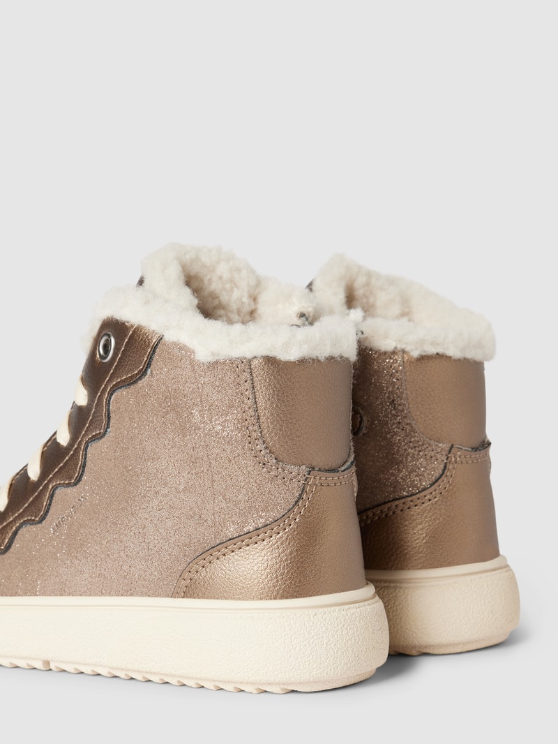 High Top Sneaker in metallic Modell 'THELEVEN' in gold