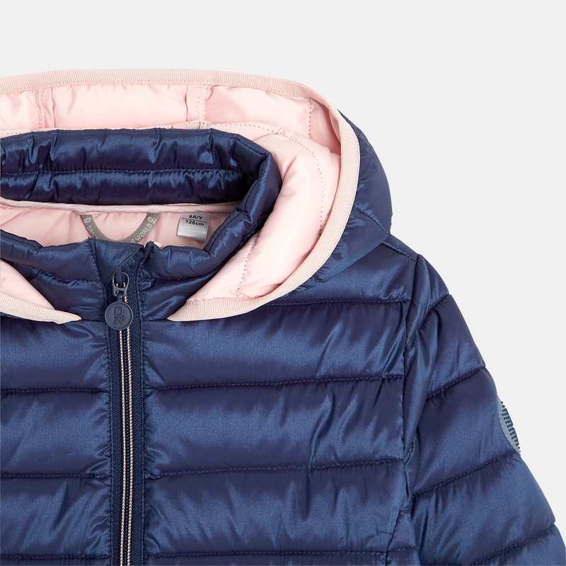 Doudoune chaude et légère bleue fille