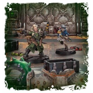 Necromunda Kal Jericho and Scabs