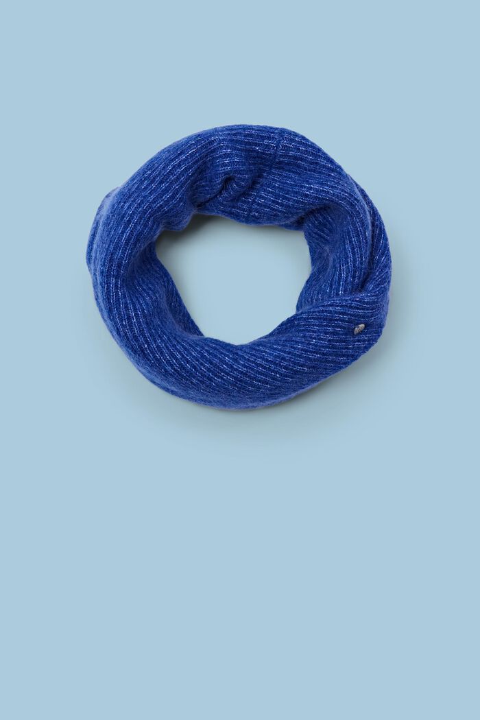 Loop-Schal aus Mohair und Wolle im Twist-Design