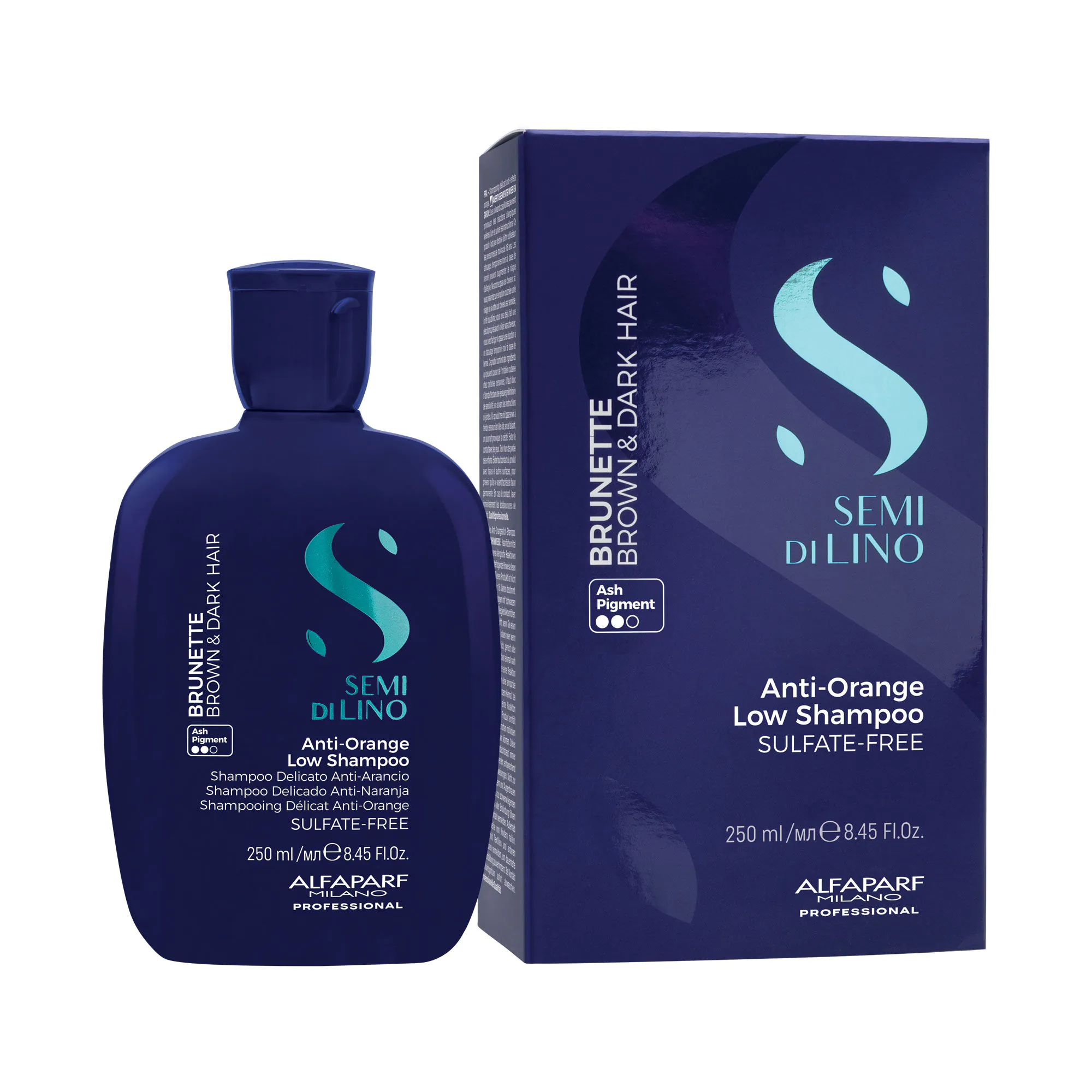 Alfaparf Milano Semi di Lino Brunette Anti-Orange Low Shampoo